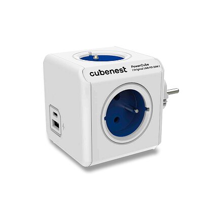 Obrázok produktu Cubenest PowerCube Original - rozbočovacia zásuvka - USB A+C, 20 W, modrá