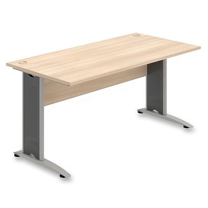 Obrázek produktu Hobis CROSS CS 1600 - kancelářský stůl - 160 cm, akát / akát / 200 šedá