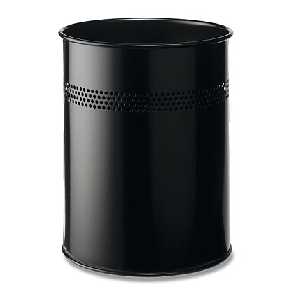 Obrázek produktu Durable - odpadkový koš s ozdobnou perforací - 15 l, černý
