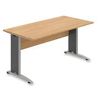 Hobis CROSS CS 1600 - kancelářský stůl - 160 cm, dub / dub / 200 šedá