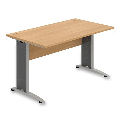 Obrázek produktu Hobis CROSS CS 1400 - kancelářský stůl - 140 cm, dub / dub / 200 šedá