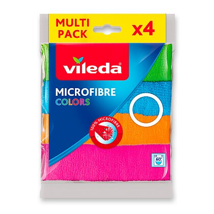 Obrázek produktu Vileda Microfibre Colors - utěrka - 30 x 30, 4 ks