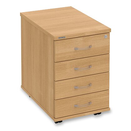 Obrázek produktu Hobis K 34 C N - kontejner - 4 zásuvky, 400 x 600 x 600 mm, dub / dub / USN