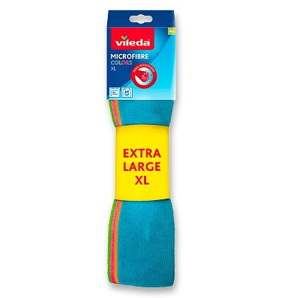 Obrázok produktu Vileda Microfibre Colors XL - utierka - 36 x 34 cm, 4 ks