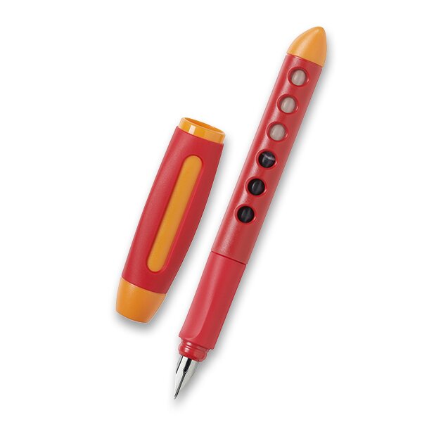 Bombičkové pero Faber-Castell Scribolino pro praváky, výběr barev červené
