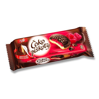 Obrázok produktu Figaro - čokopiškóty s malinovou náplňou, 147 g
