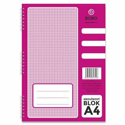 Obrázok produktu Bobo blok - krúžkový blok - A4, 50 l., linajkový