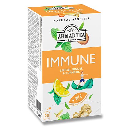 Obrázek produktu Ahmad Tea Immune - bylinný čaj - citron, zázvor a kurkuma