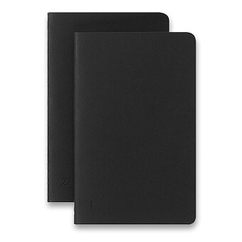 Obrázek produktu Sešity Moleskine Smart 22 - měkké desky - S, linkované, 2 ks, černé