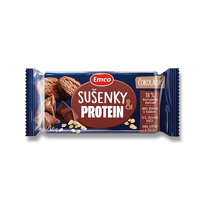 Obrázek produktu Emco Sušenky a Protein - ovesné sušenky - čokoláda, 60 g