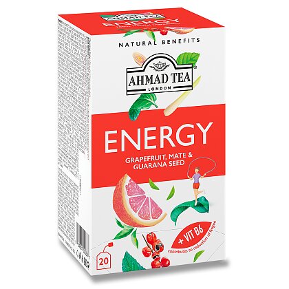 Obrázek produktu Ahmad Tea Energy - bylinný čaj - máta, grapefruit a guarana
