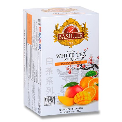 Obrázek produktu Basilur Ceylon White Tea Collection - bílý čaj - mango a pomeranč