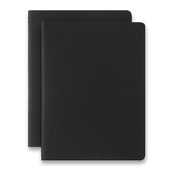Obrázek produktu Sešity Moleskine Smart 22 - měkké desky - XL, čisté, 2 ks, černé