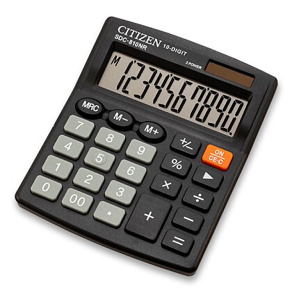 Obrázek produktu Citizen SDC-810NR - kancelářský kalkulátor, černý