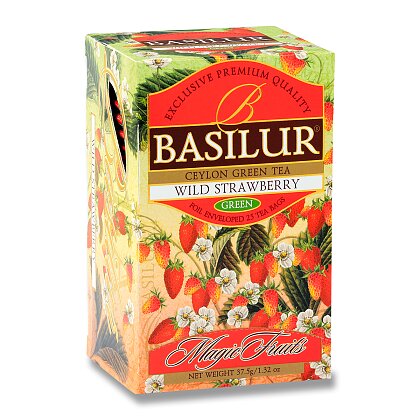 Product image Basilur - green tea - Forest strawberries, 25 x 1,5 g