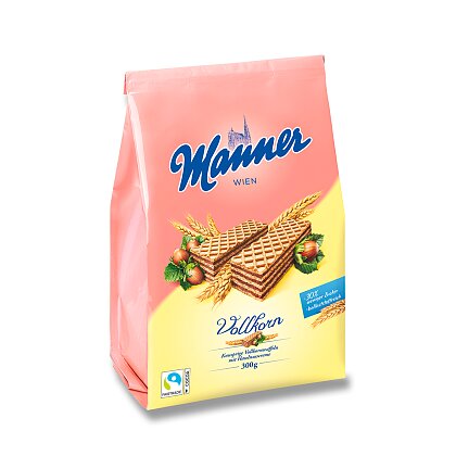 Obrázek produktu Manner - celozrnné oplatky - lískooříškové, 300 g