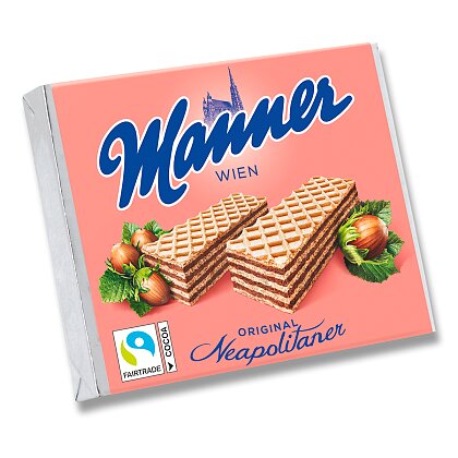 Obrázok produktu Manner - oplátky s lieskovoorieškovou náplňou - 75 g