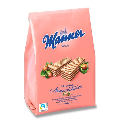 Obrázok produktu Manner - oplátky s lieskovoorieškovou náplňou - 400 g