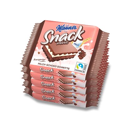 Obrázok produktu Manner Snack minis - chrumkavé oblátky s náplňou - kakaové, 5 x 25 g