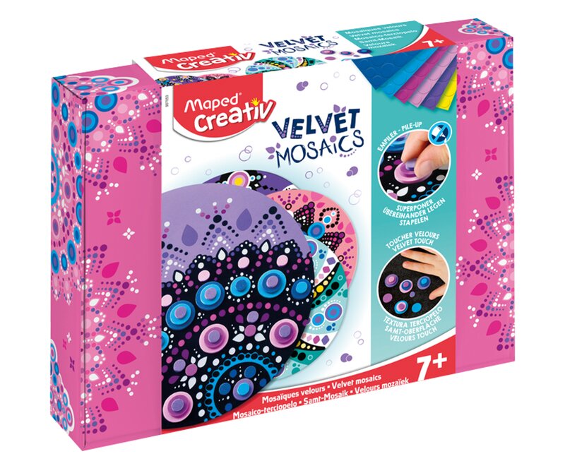 Kreativní sada Velvet Mosaics - Pastel
