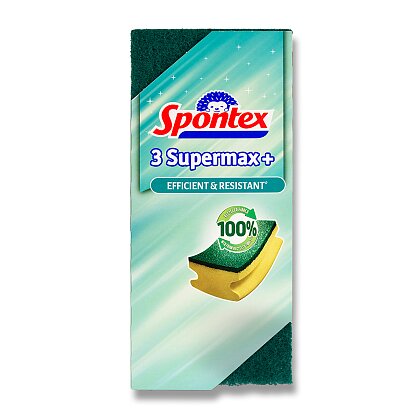 Obrázek produktu Spontex Supermax+ - houbička na nádobí - 3 ks