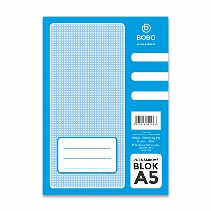 Obrázok produktu Bobo - lepený blok - A5, 50 l., čistý