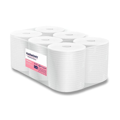 Obrázek produktu Harmony Professional - papírové utěrky v roli se středovým odvíjením - 2vrstvé, návin 125 m, 6 ks