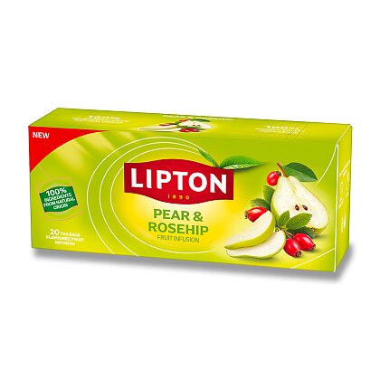 Obrázok produktu Lipton Fruit Infusion - ovocný čaj - hruška a šípok, 20 sáčkov