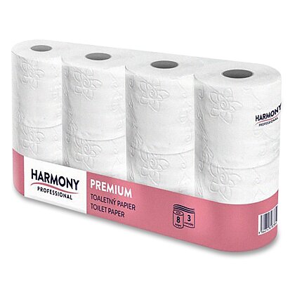 Product image Harmony Professional - toilet paper - 3-ply, white, 8 pcs.