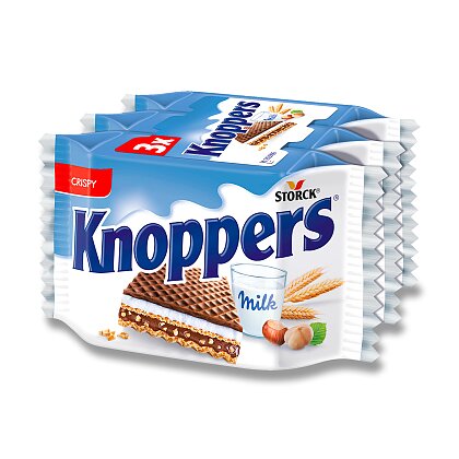 Obrázok produktu Knoppers - oblátky s náplňou - mliečne, 3 x 25 g
