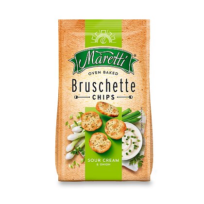 Obrázok produktu krekry Maretti Bruschette Sour Cream & Onion, 70 g