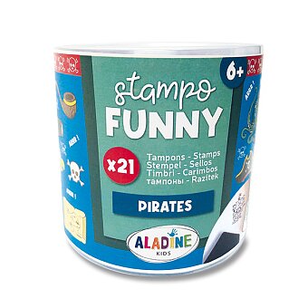 Obrázek produktu Razítka Aladine Stampo Funny - Piráti, 21 ks