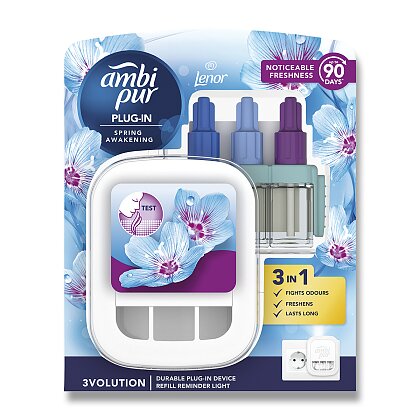 Obrázek produktu Ambi Pur 3 Volution - elektrický osvěžovač vzduchu - Lenor Spring