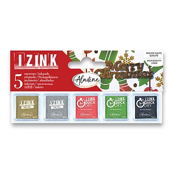 Obrázek produktu Razítkové barevné polštářky Izink - vánoční barvy