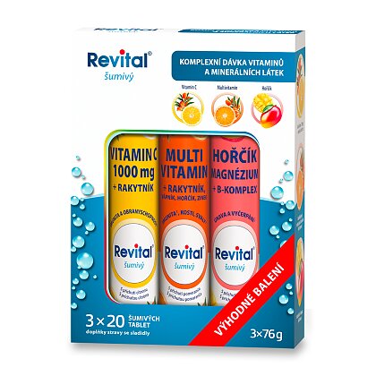 Product image Revital - set of effervescent vitamins - 3 x 20 tablets