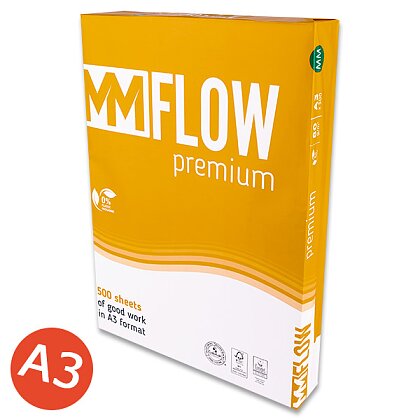 Obrázek produktu MM Flow Premium - xerografický papír - A3, 80 g, 500 listů