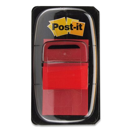 Obrázek produktu 3M Post-it - popisovatelná záložka - 25,4×43,2 mm, 50 ks, červená