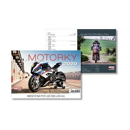 Obrázok produktu Motorky 2020 - stolový obrázkový kalendár - 226 x 139 mm, 58 + 2 strán