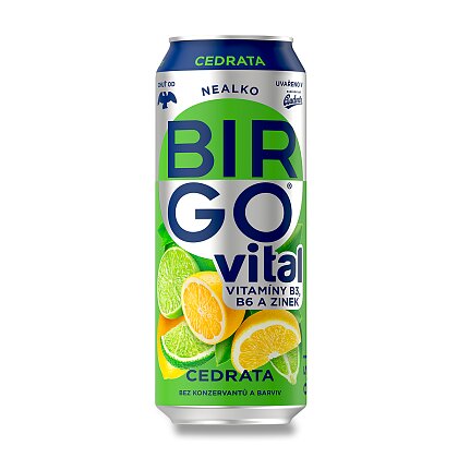 Product image Birgo Vital - nealkoholické pivo - 500 ml, Cedrata