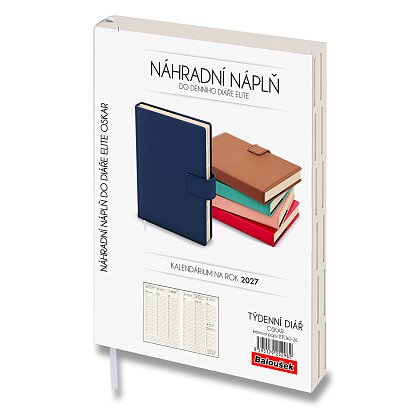 Obrázok produktu Náhradná náplň do diára ELITE - A5, týždenný