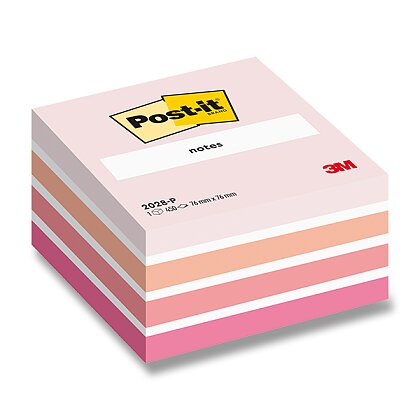 Obrázek produktu 3M Post-it 2028B Aquarelle - samolepicí bloček - 76×76 mm, Aquarelle Pink