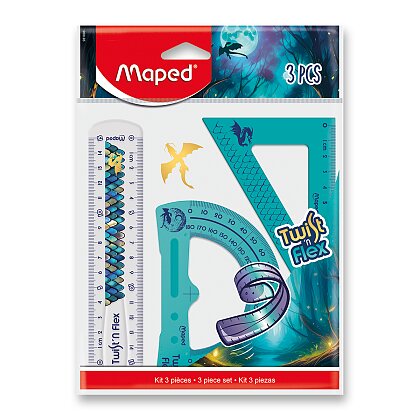 Obrázok produktu Maped Twist'n Flex Dragon - 3dielna sada rysovacích potrieb