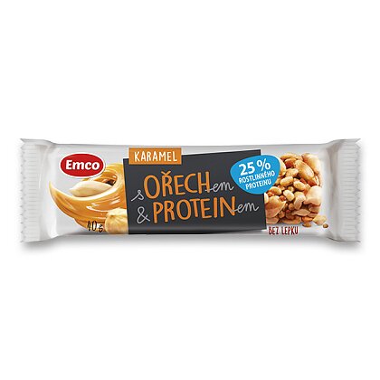 Obrázek produktu Emco Ořech & Protein - tyčinka - karamel, 40 g