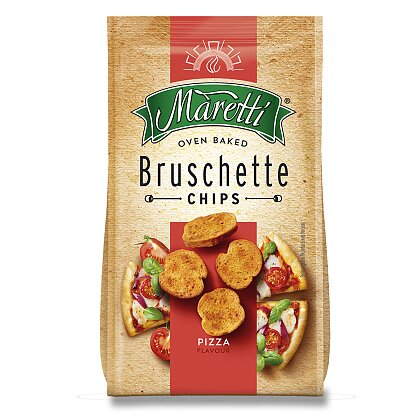 Obrázek produktu Maretti Bruschette Chips - pečené krekry - pizza, 140 g