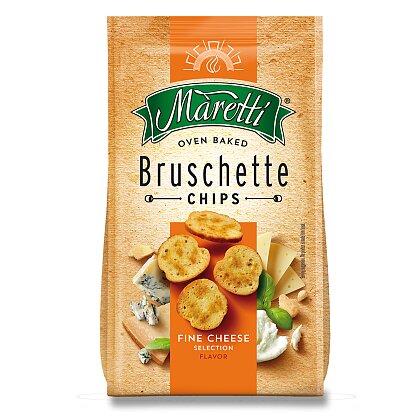 Obrázek produktu Maretti Bruschette Chips - pečené krekry - sýr, 140 g