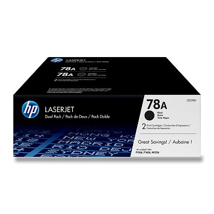Obrázok produktu HP - toner pre laserové tlačiarne - CE278AD, dual pack