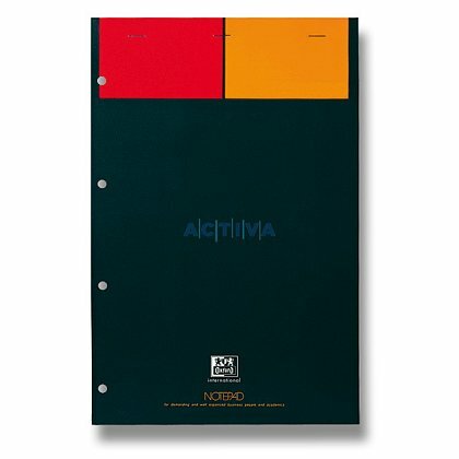 Obrázok produktu Oxford Notepad - šitý blok - A4, 80 l., štvorčekový, biely papier