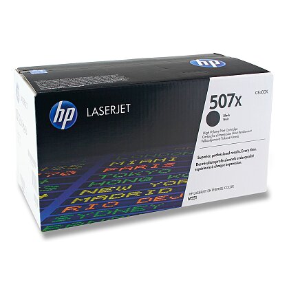 Obrázek produktu HP - toner č. 507X, CE400X HC, black (černý) pro laserové tiskárny