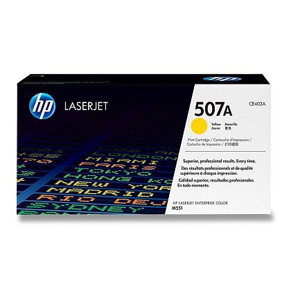 Obrázek produktu HP - toner č. 507A, CE402A, yellow (žlutý) pro laserové tiskárny