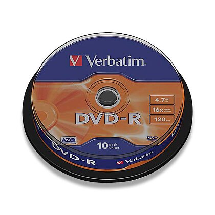 Obrázek produktu Verbatim DVD-R - zapisovatlené DVD - 4,7 GB, 10 ks, spindl